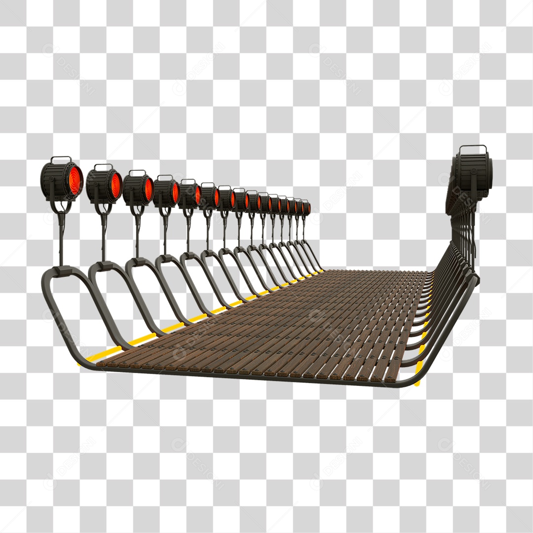 Plataforma Neon PNG Transparente