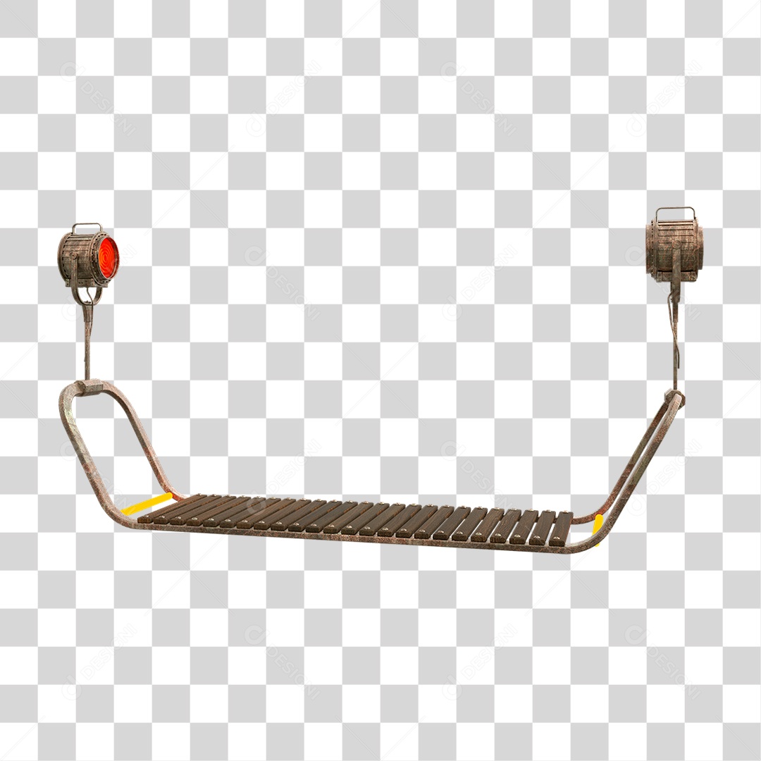 Plataforma de Metal Neon PNG Transparente