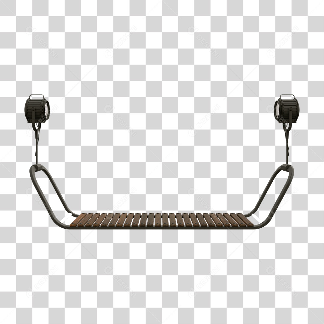 Plataforma de Metal Neon PNG Transparente