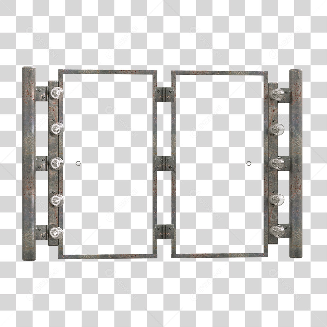 Painel Metal Lâmpadas PNG Transparente