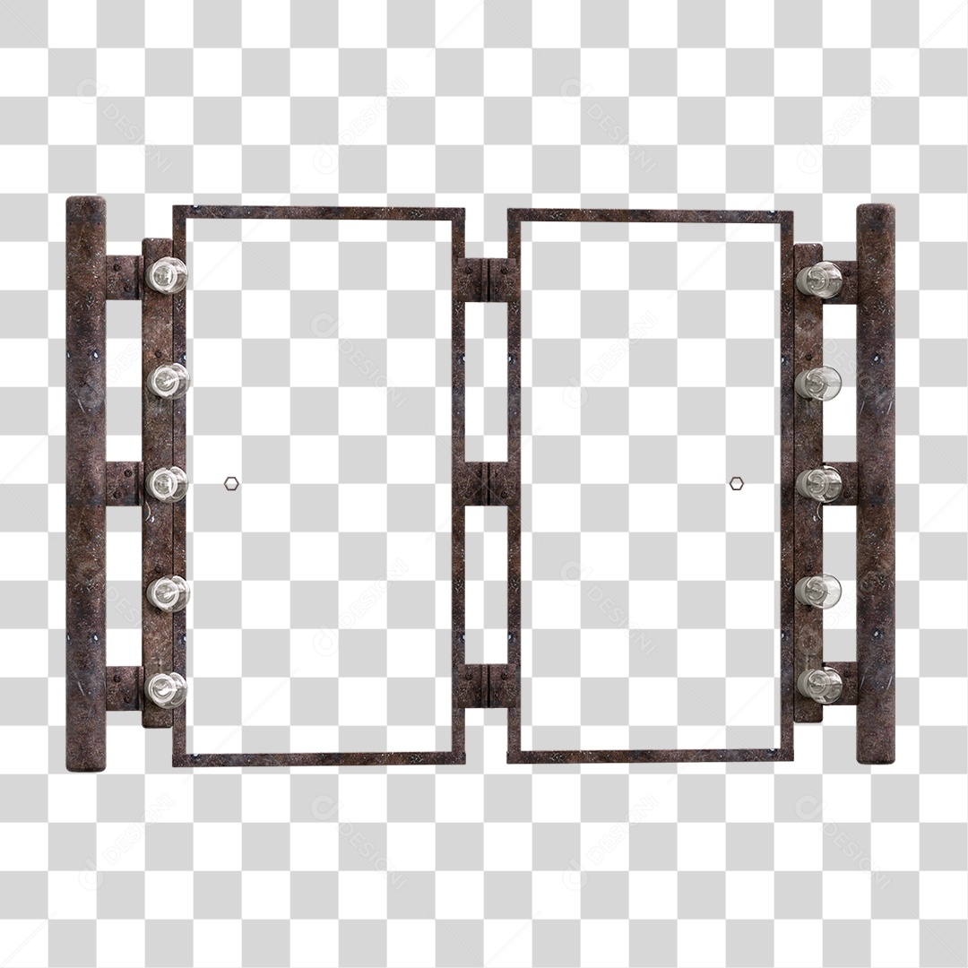 Painel Metal Lâmpadas PNG Transparente