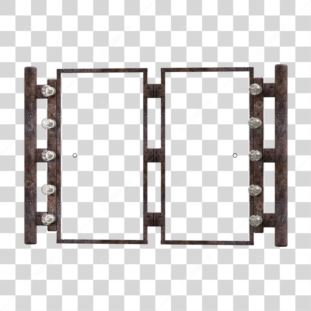 Painel Metal Lâmpadas PNG Transparente