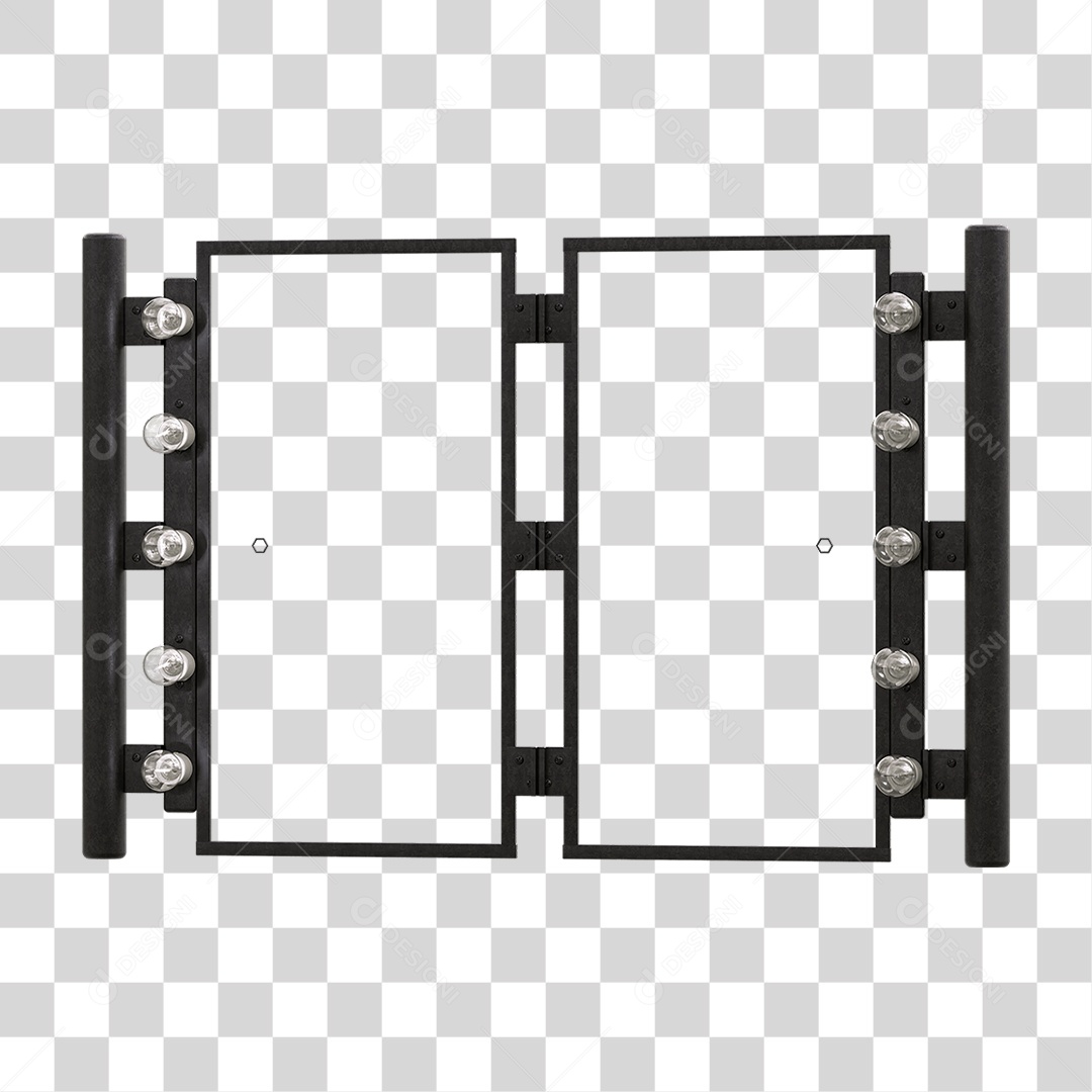 Painel Metal Lâmpadas PNG Transparente