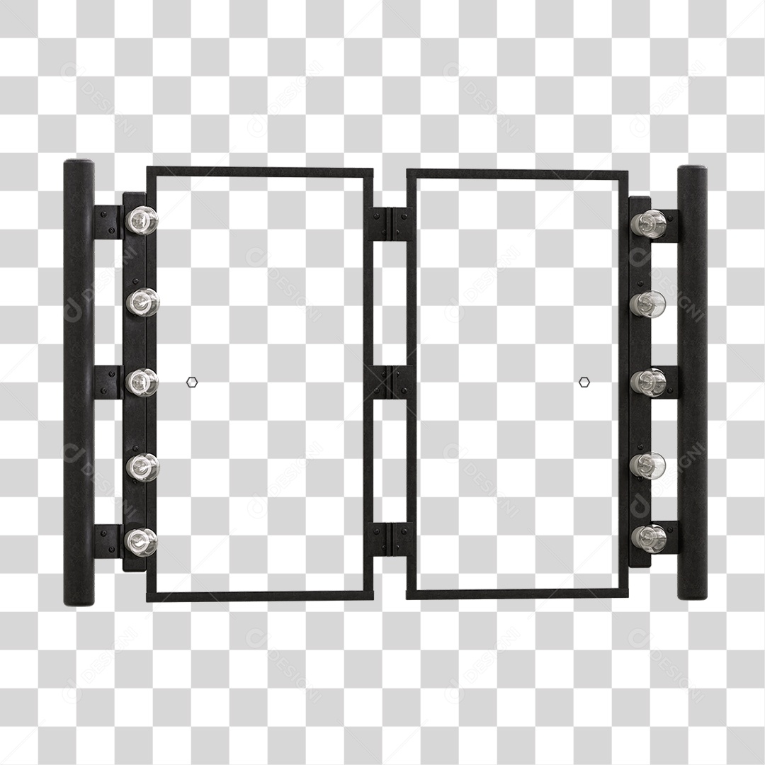 Painel Metal Lâmpadas PNG Transparente