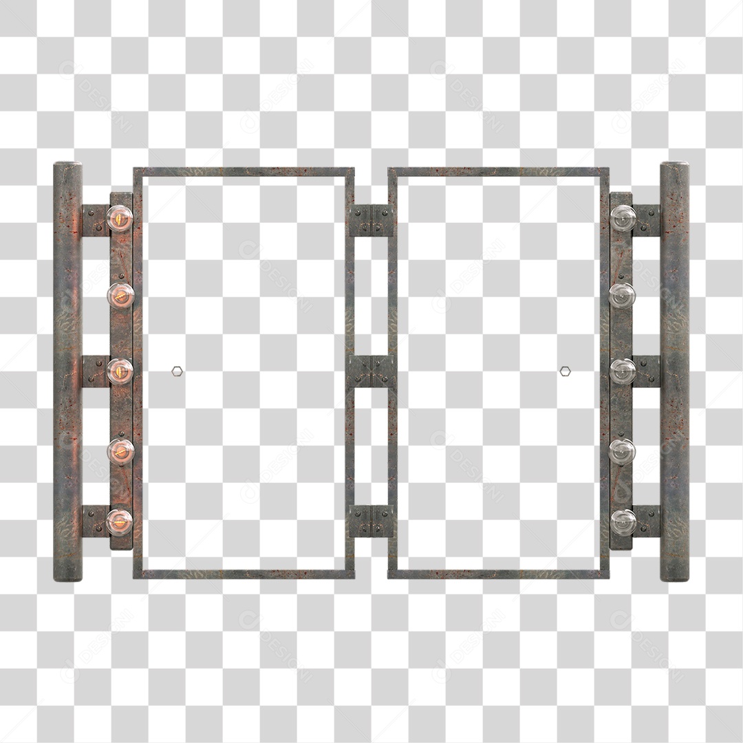 Painel Metal Lâmpadas PNG Transparente