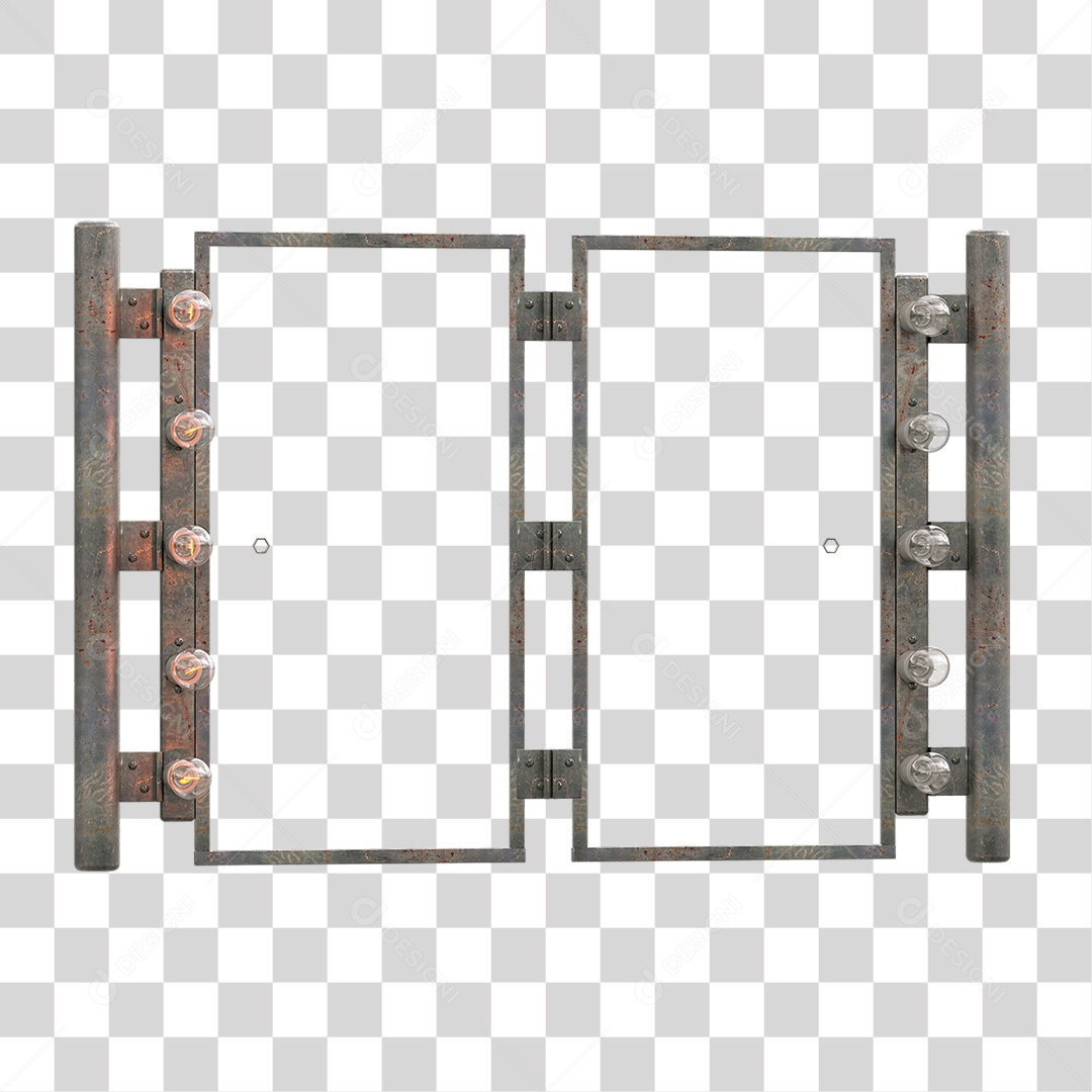 Painel Metal Lâmpadas PNG Transparente