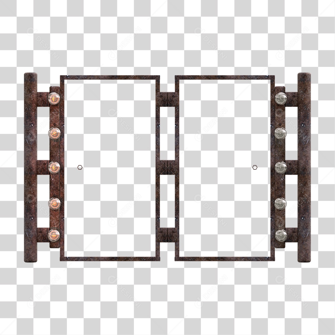 Painel Metal Lâmpadas PNG Transparente