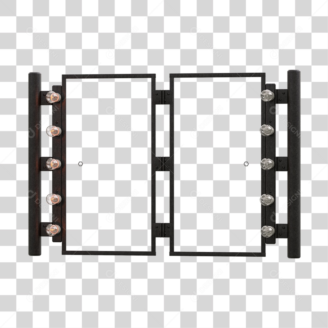 Painel Metal Lâmpadas PNG Transparente