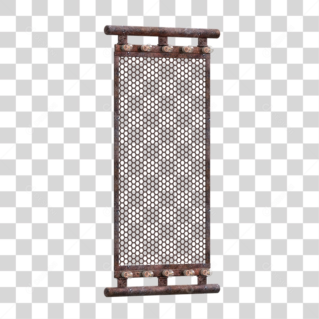 Painel Metal Lâmpadas PNG Transparente
