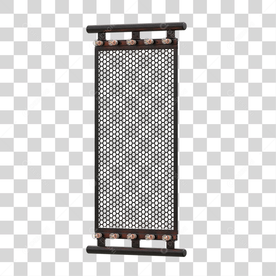 Painel Metal Lâmpadas PNG Transparente