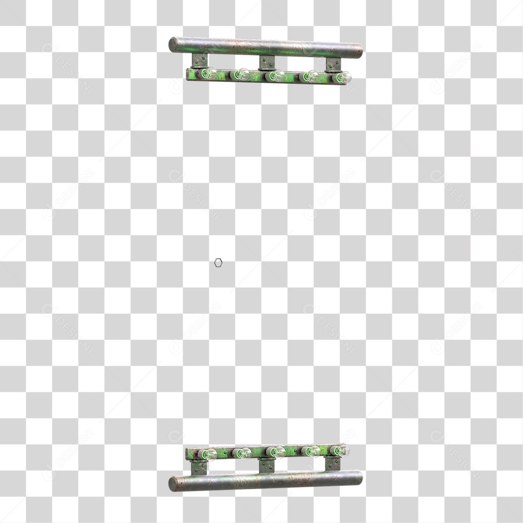 Painel Madeira Metal Lâmpadas PNG Transparente