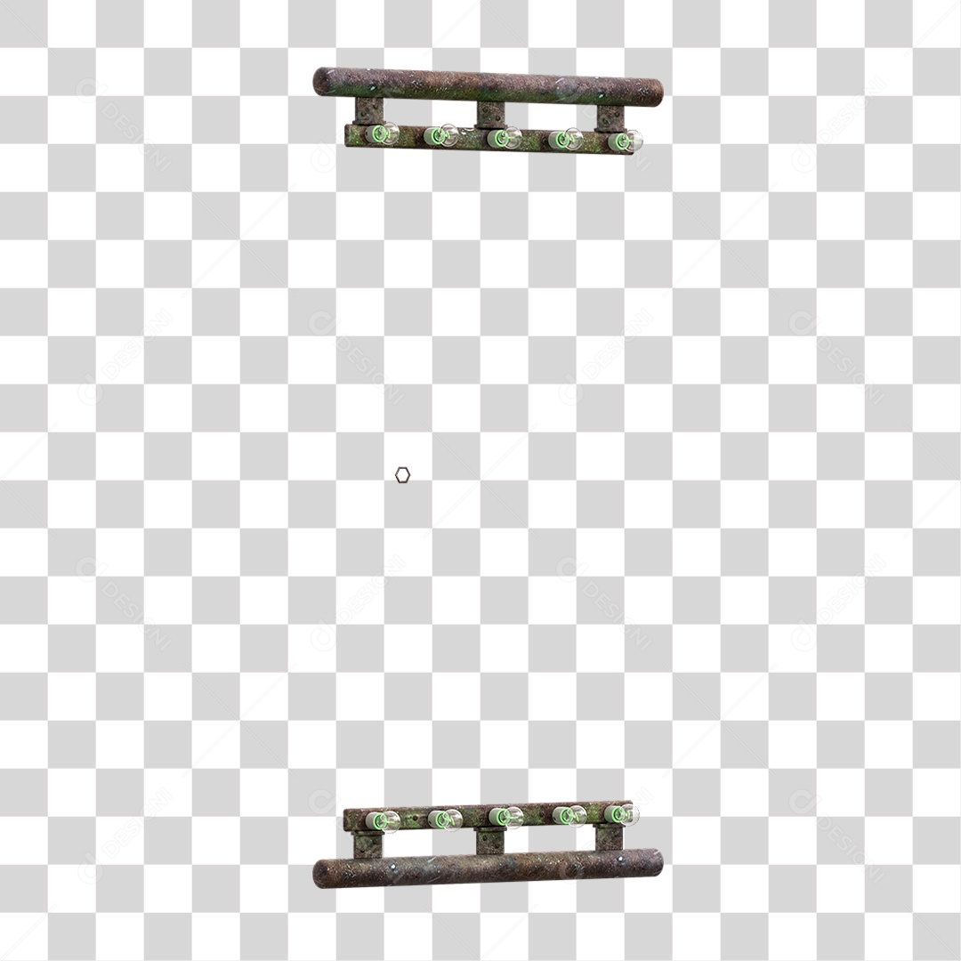 Painel Madeira Metal Lâmpadas PNG Transparente