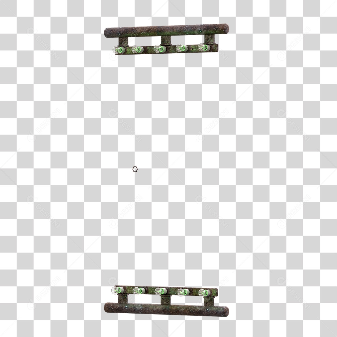 Painel Madeira Metal Lâmpadas PNG Transparente