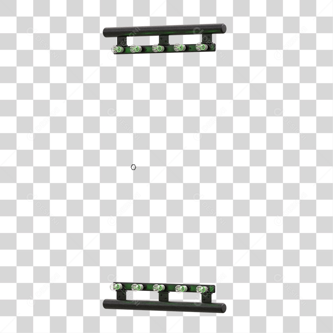 Painel Madeira Metal Lâmpadas PNG Transparente