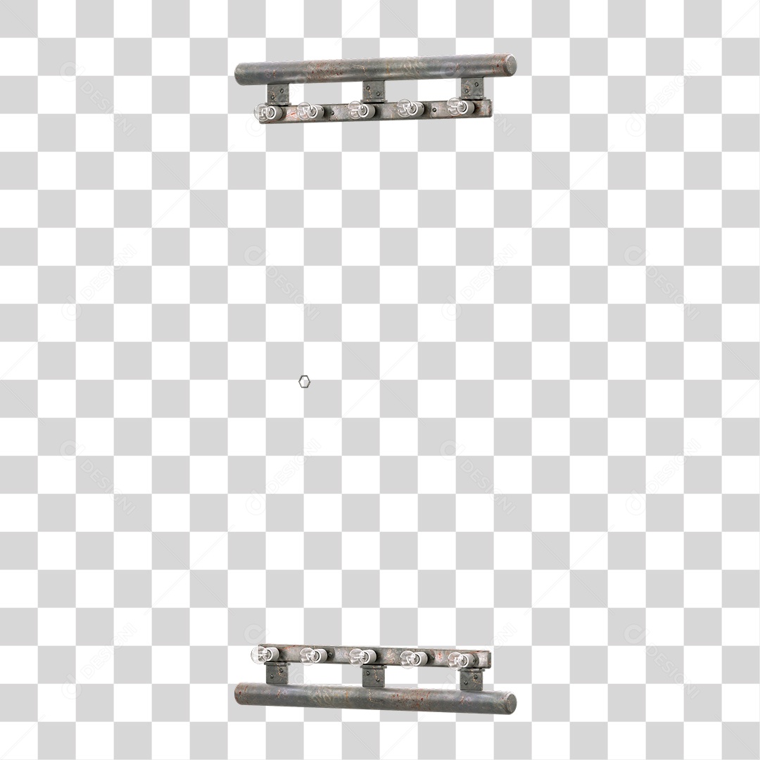 Painel Madeira Metal Lâmpadas PNG Transparente