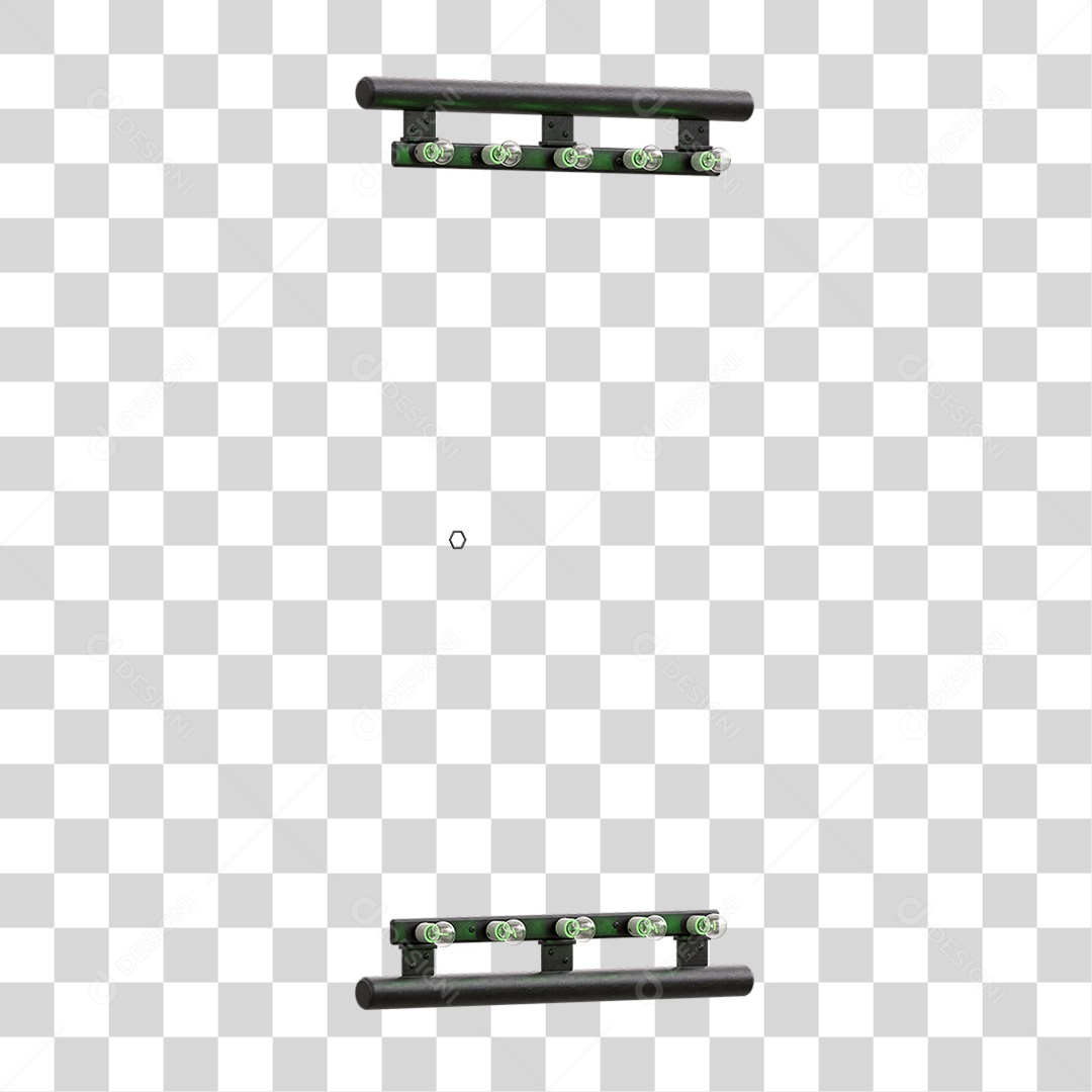 Painel Madeira Metal Lâmpadas PNG Transparente