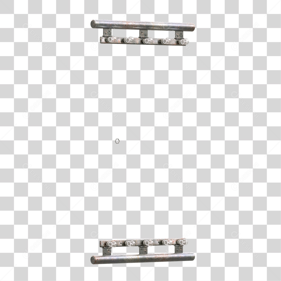 Painel Madeira Metal Lâmpadas PNG Transparente