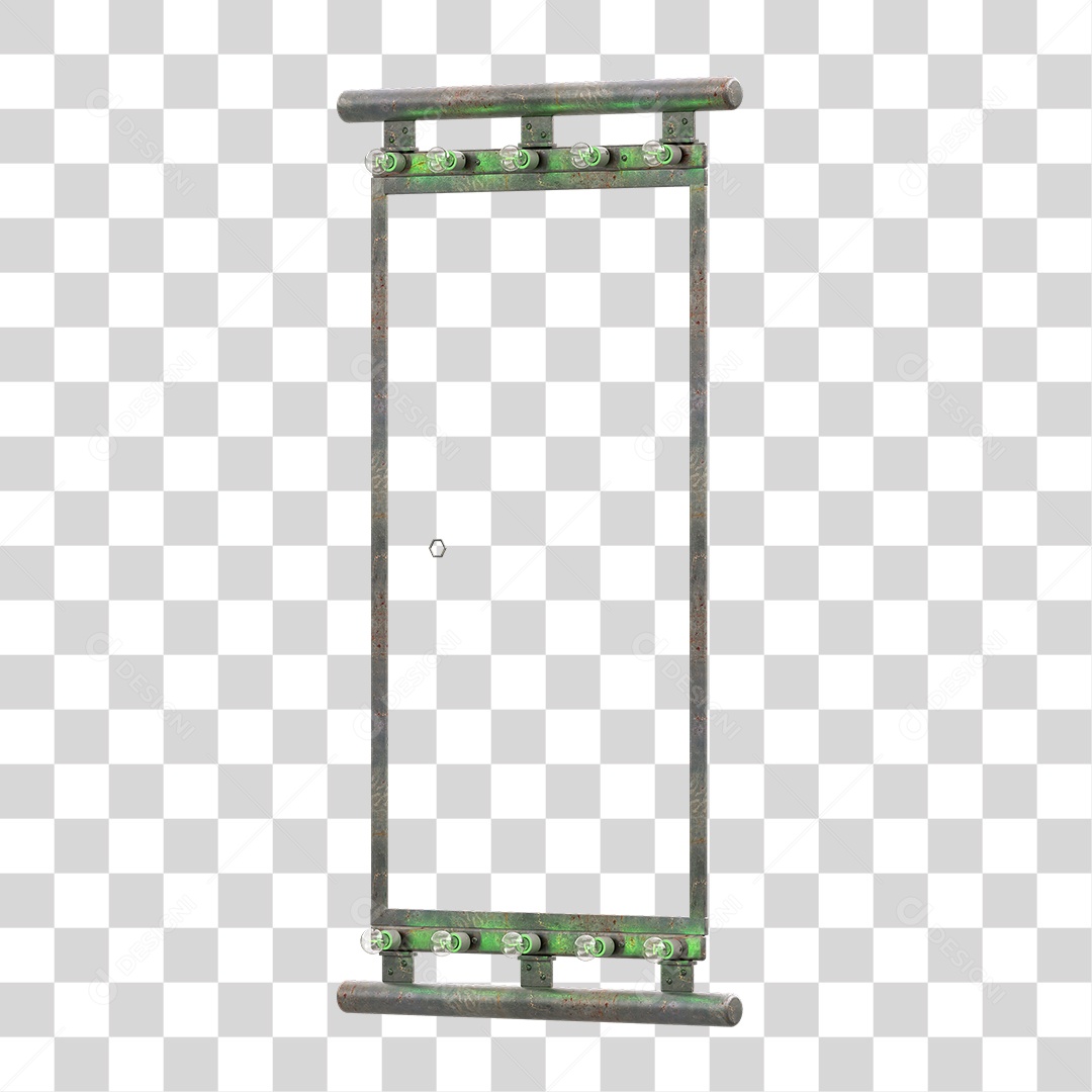 Painel Madeira Metal Lâmpadas PNG Transparente