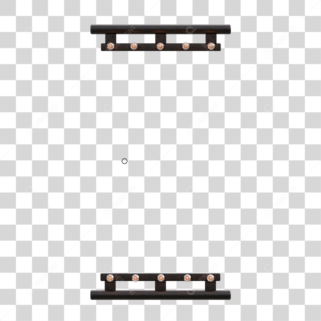 Painel Madeira Metal Lâmpadas PNG Transparente