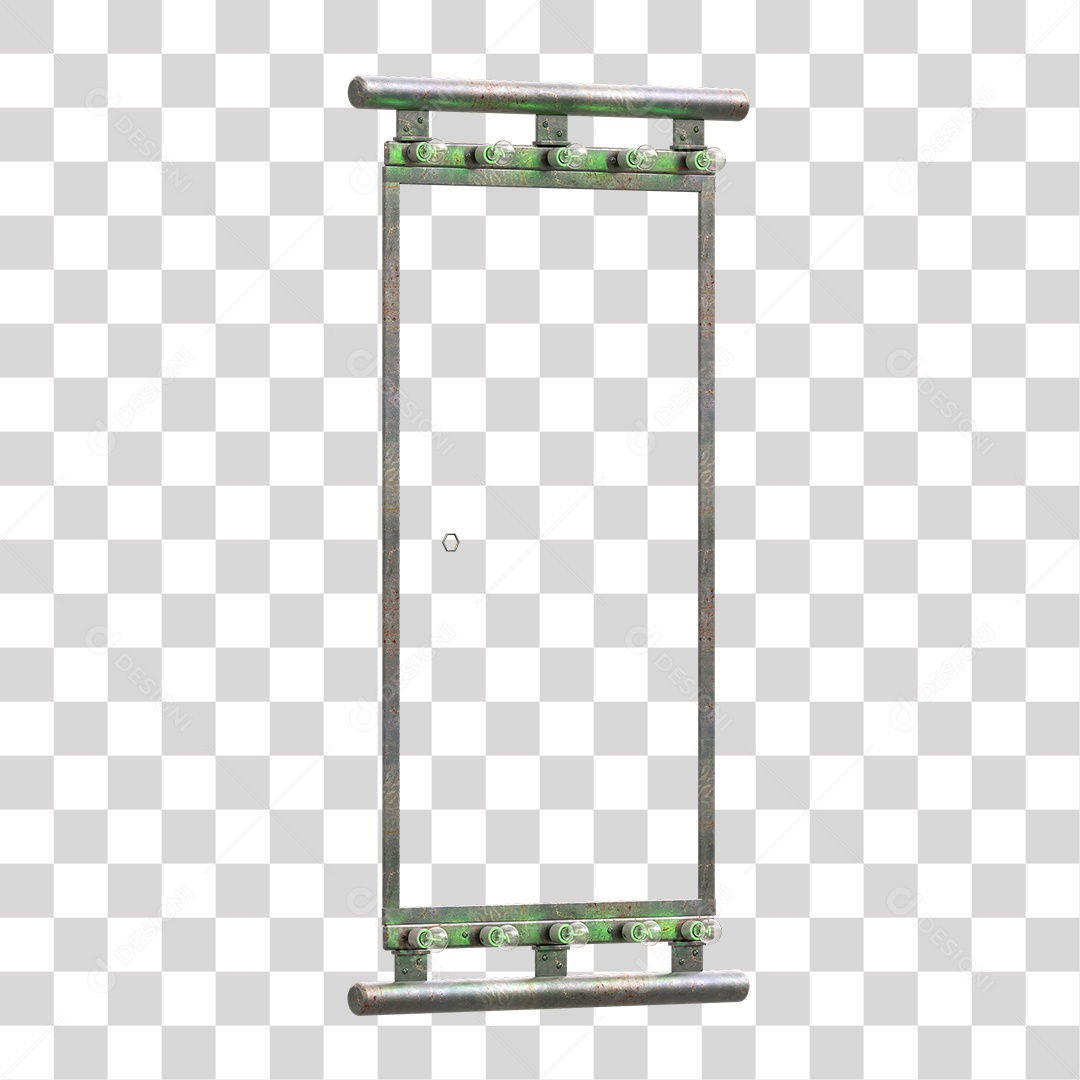 Painel Madeira Metal Lâmpadas PNG Transparente