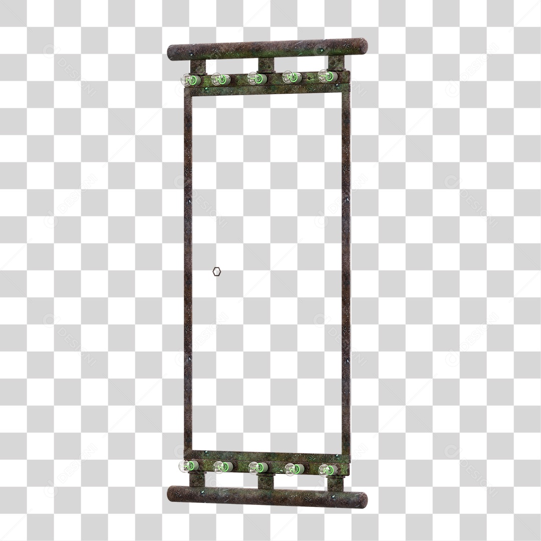 Painel Madeira Metal Lâmpadas PNG Transparente