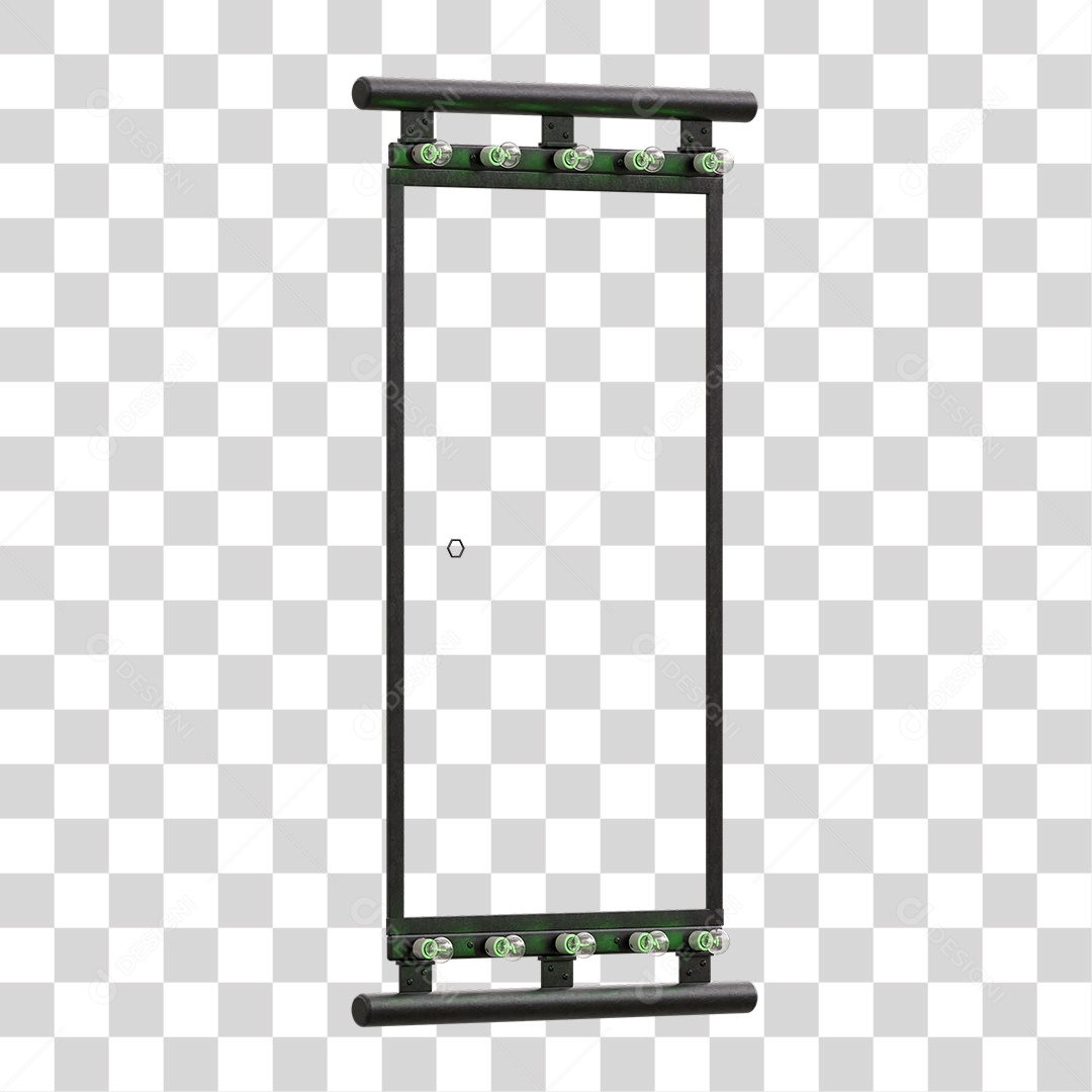 Painel Madeira Metal Lâmpadas PNG Transparente