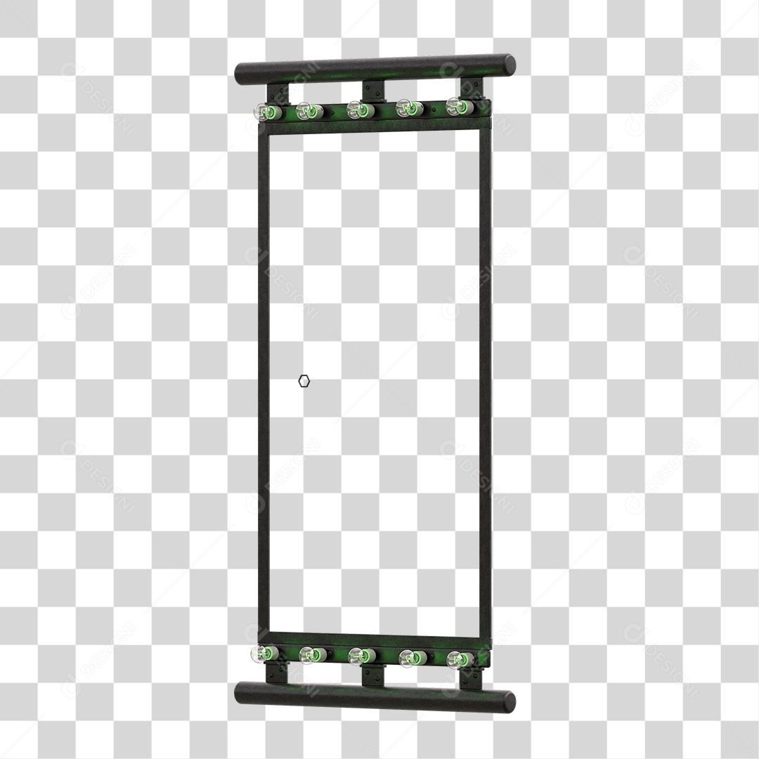 Painel Madeira Metal Lâmpadas PNG Transparente