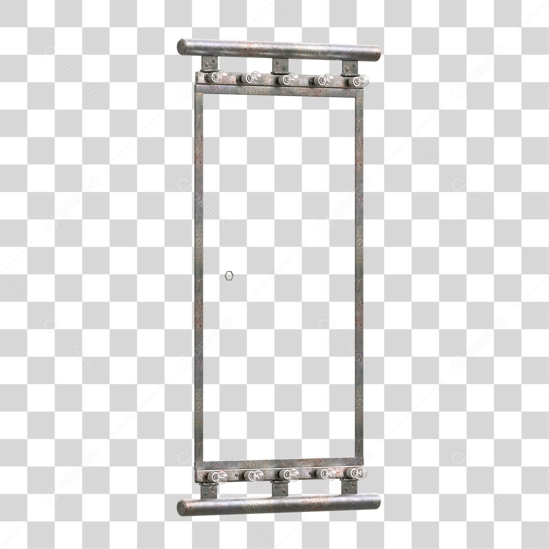 Painel Madeira Metal Lâmpadas PNG Transparente