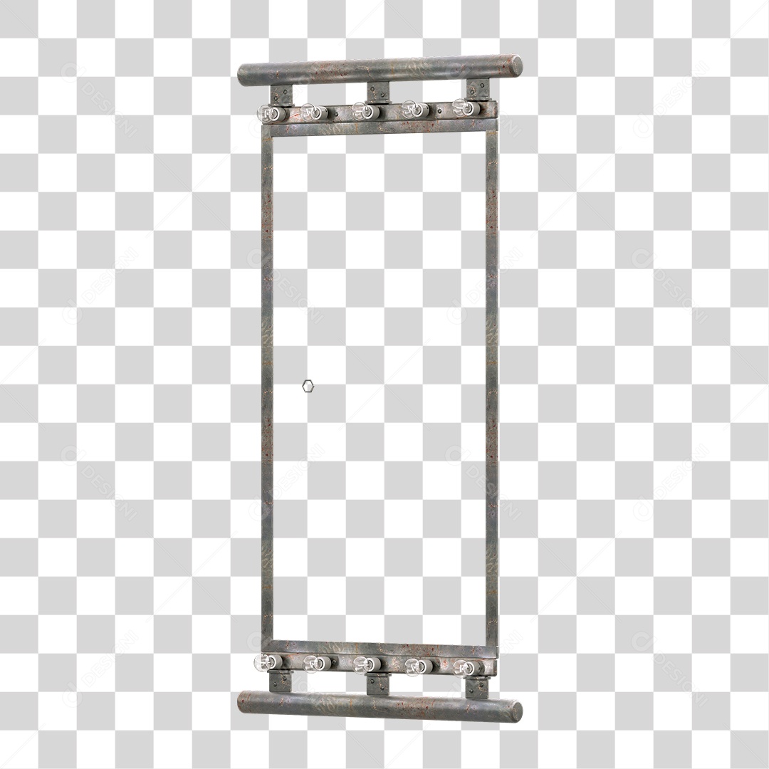 Painel Madeira Metal Lâmpadas PNG Transparente