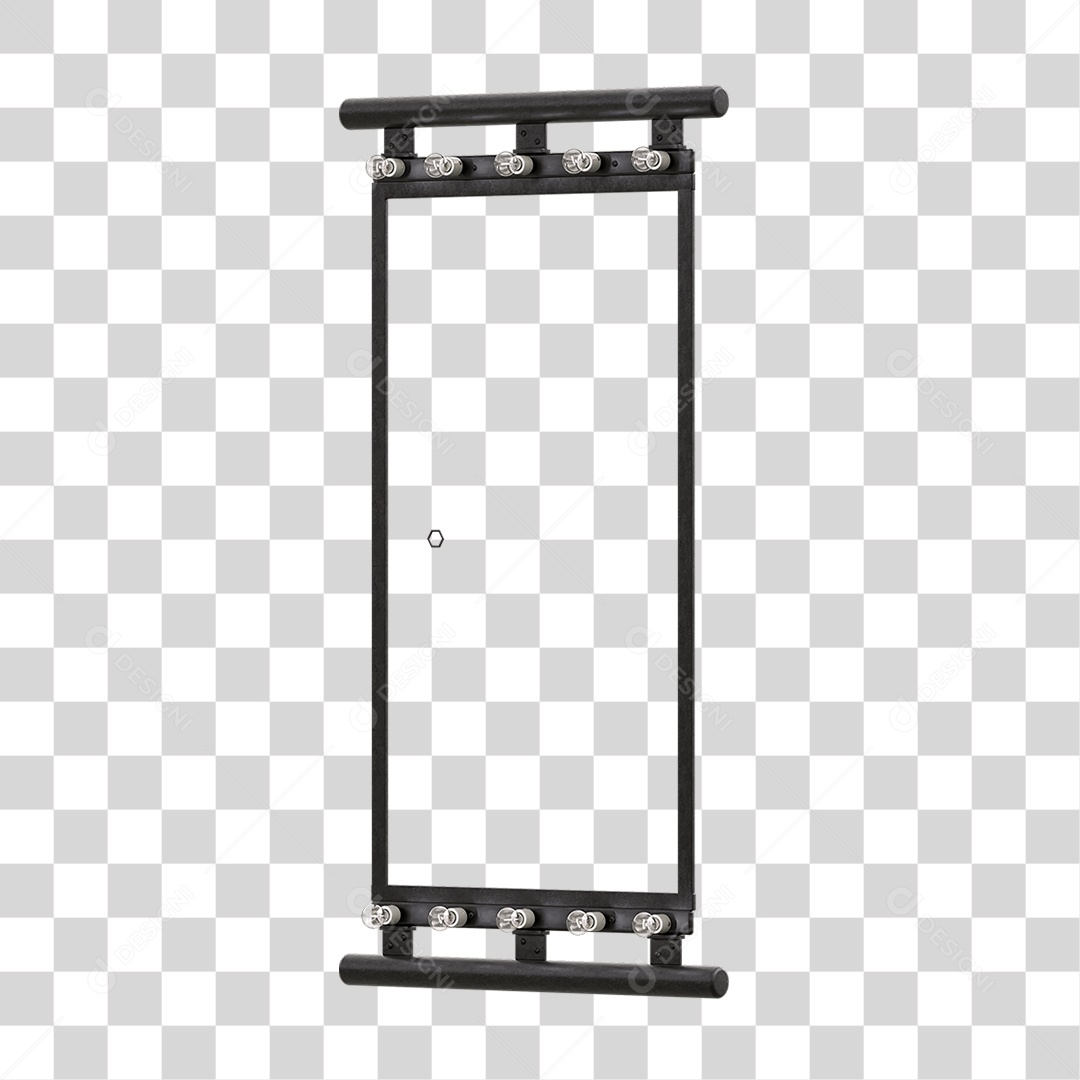 Painel Madeira Metal Lâmpadas PNG Transparente