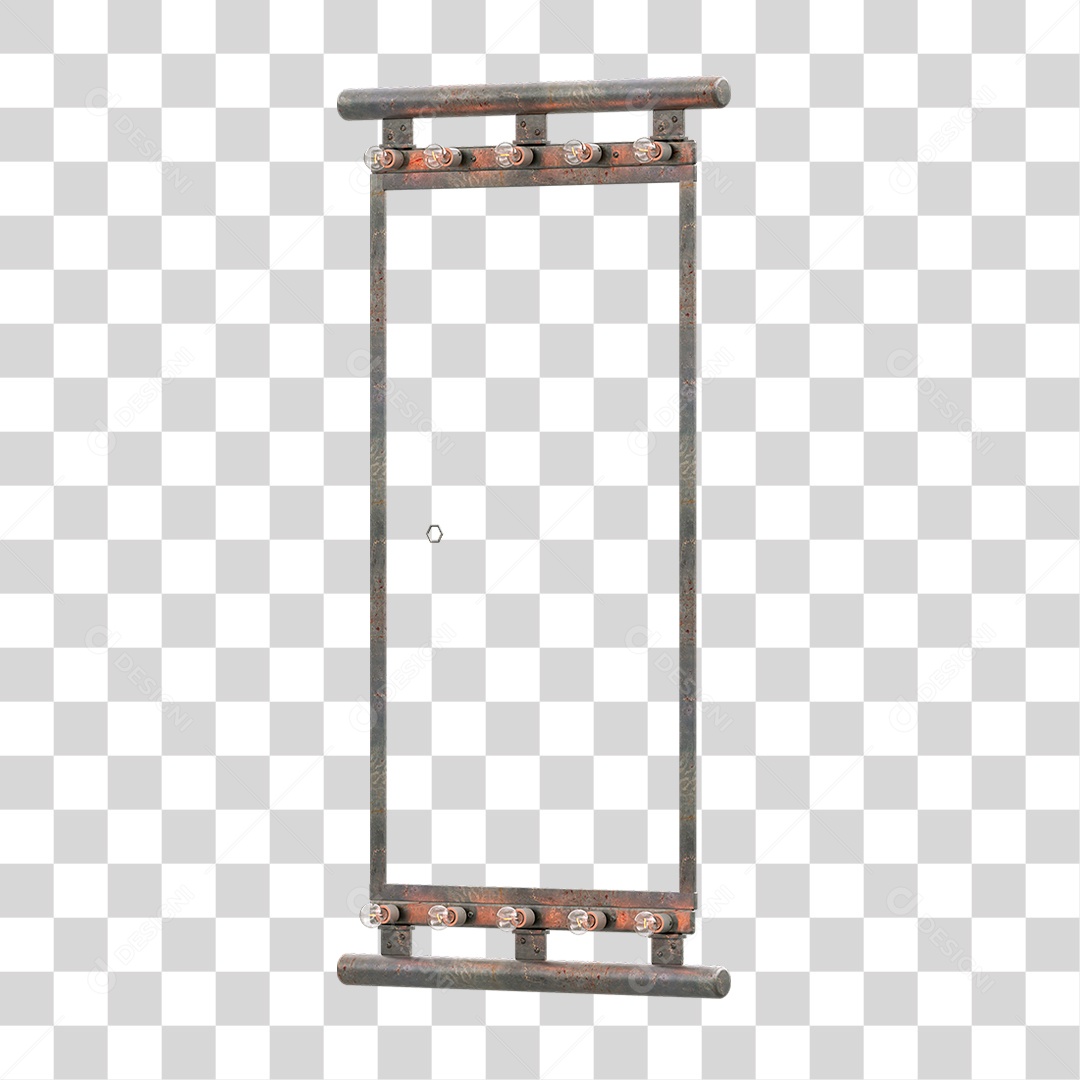 Painel Madeira Metal Lâmpadas PNG Transparente