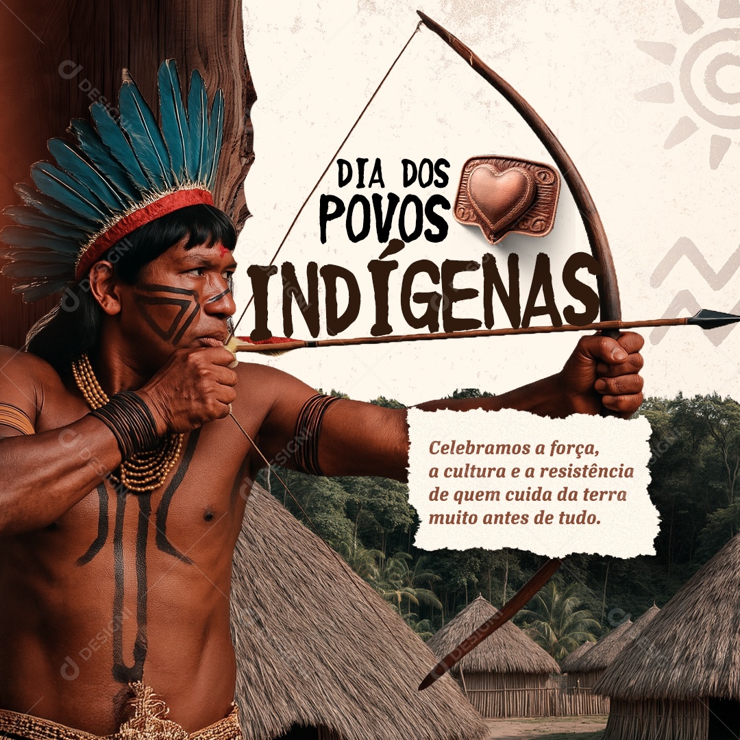 Dia dos Povos Indígenas 19 de Abril Social Media PSD Editável
