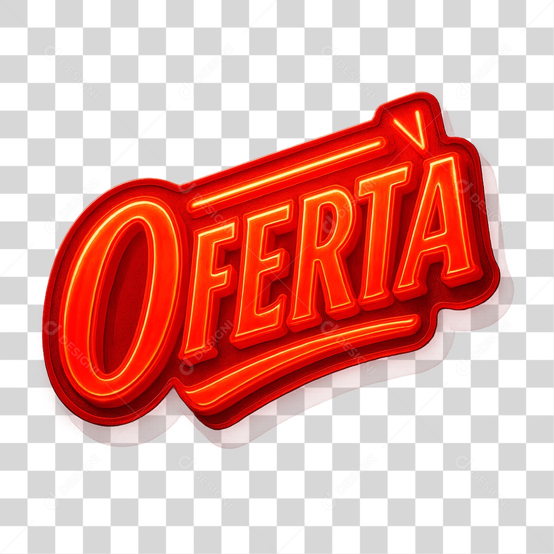 Selo 3D Oferta PNG Transparente