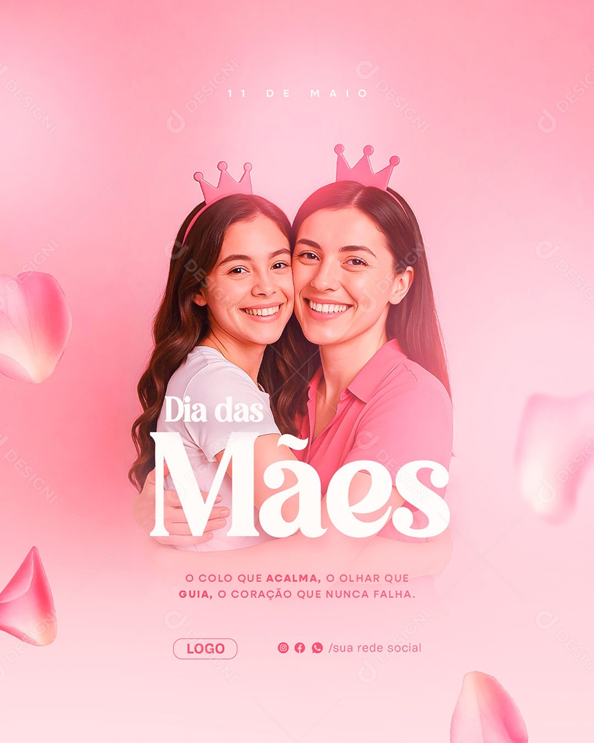 Feliz Dia das Mães 11 de Maio Social Media PSD Editável