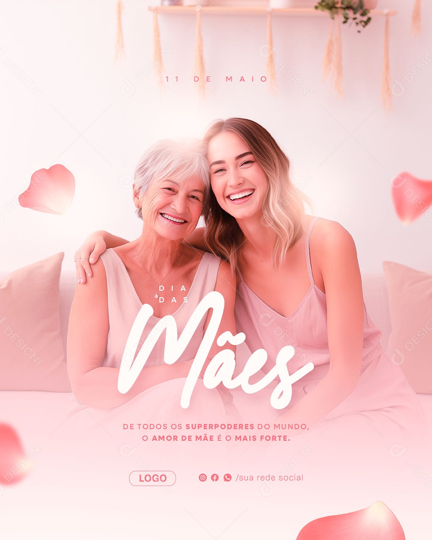Feliz Dia das Mães 11 de Maio Social Media PSD Editável