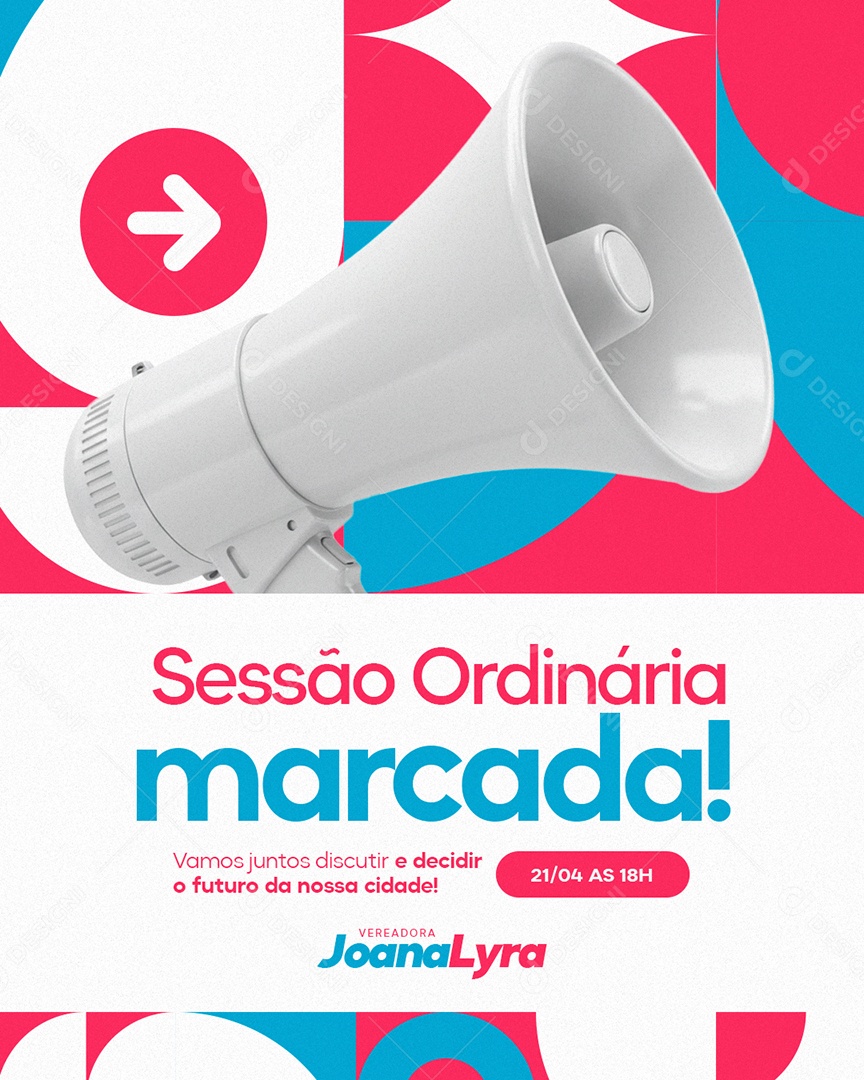 Política Vereadora Joana Lyra Sessão Ordinária Social Media PSD Editável