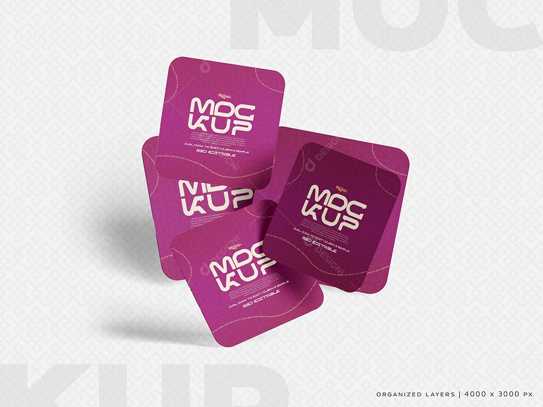 Cartões de Vista Mockup PSD Editável