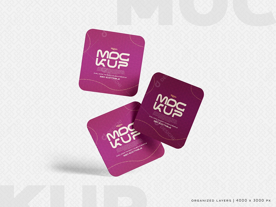Cartões de Vista Mockup PSD Editável