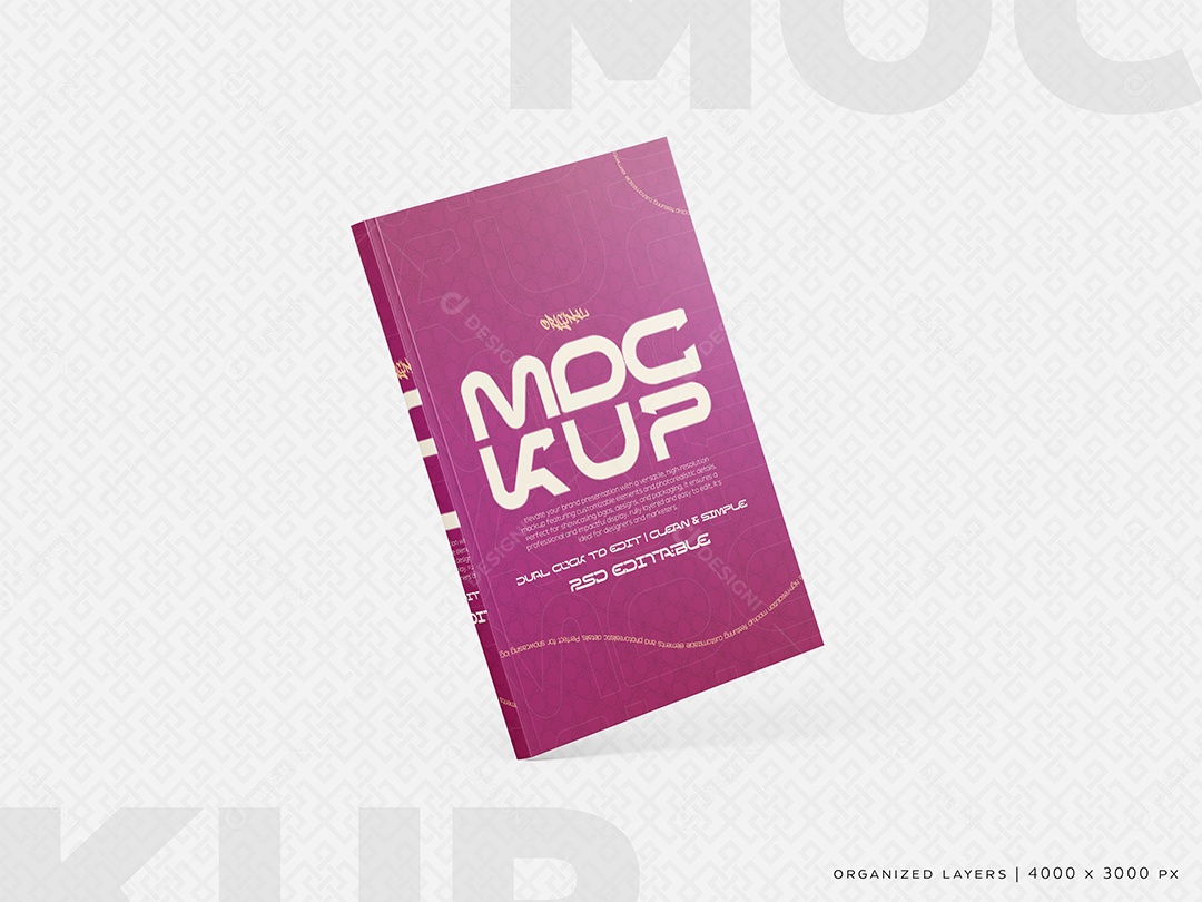 Livro Mockup PSD Editável