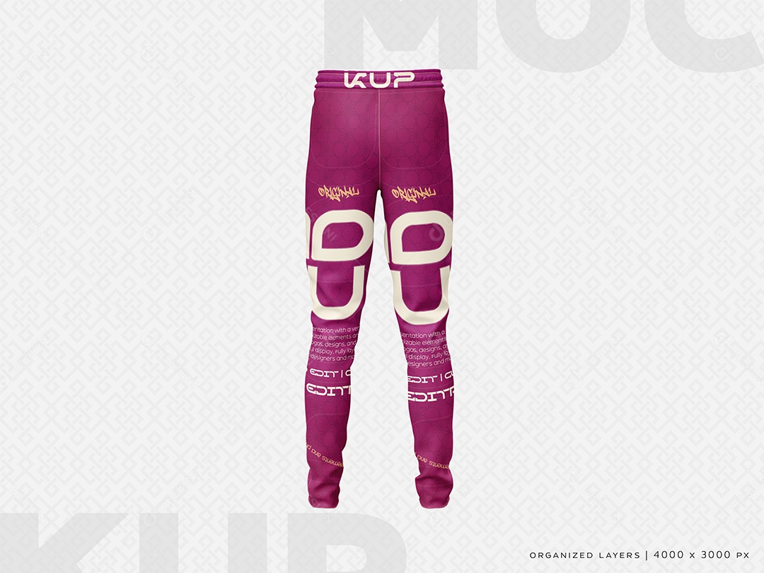 Calça Mockup PSD Editável