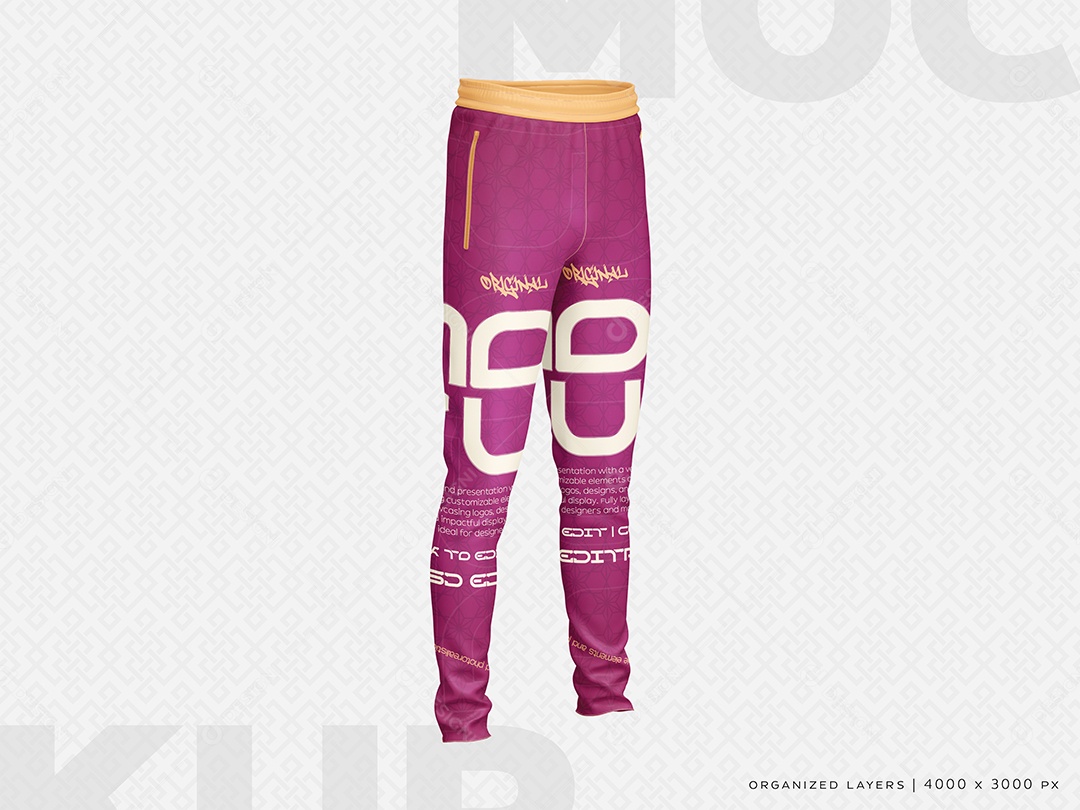 Calça Mockup PSD Editável