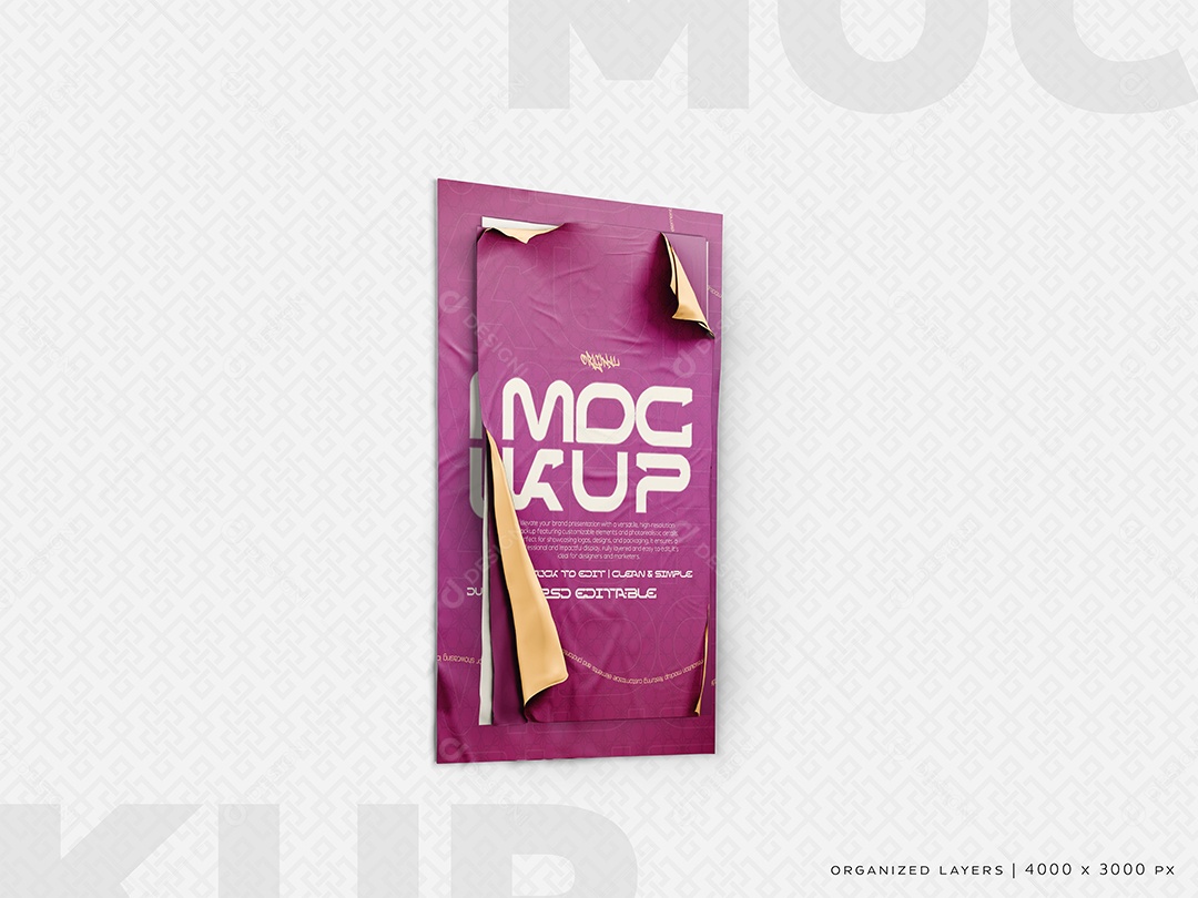 Panfleto Mockup PSD Editável