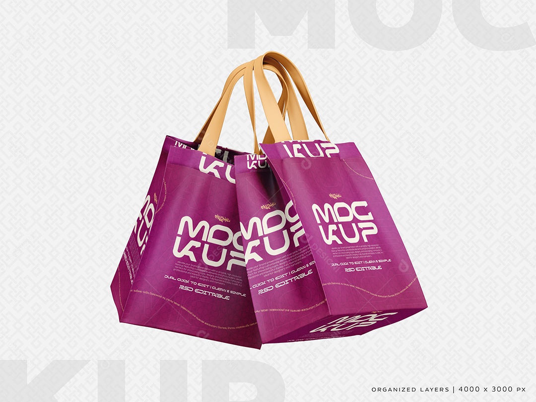 Sacolas Mockup PSD Editável