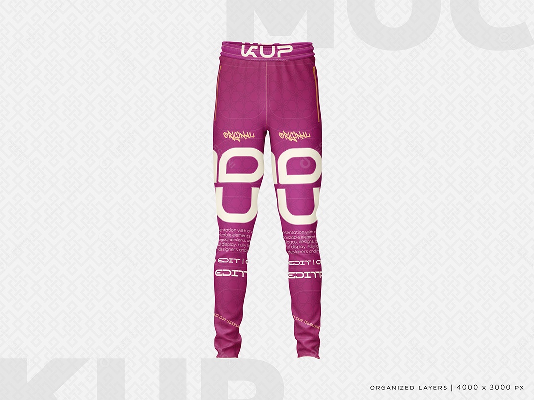 Calça Mockup PSD Editável