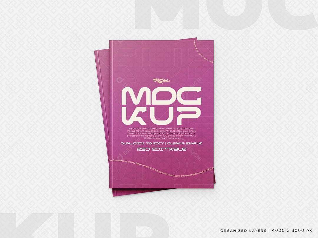 Livros Mockup PSD Editável