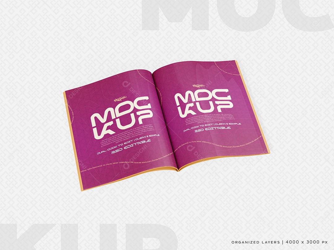 Mockup de Revistas PSD Editável