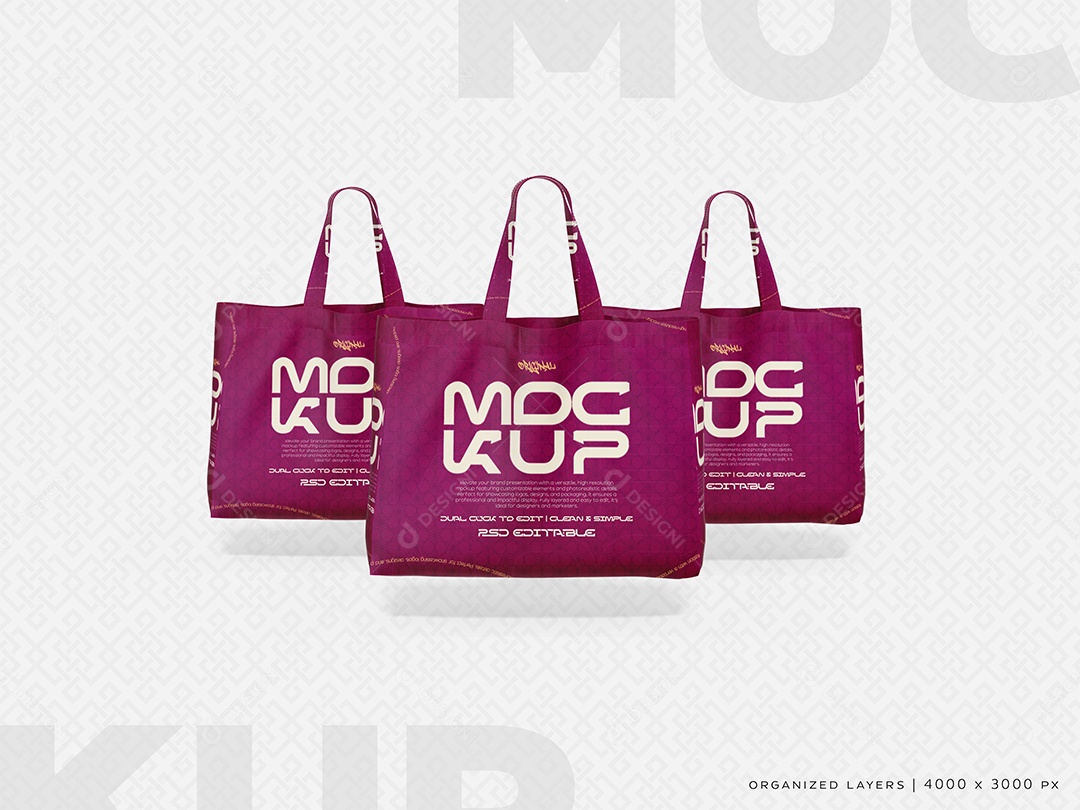 Sacolas Mockup PSD Editável