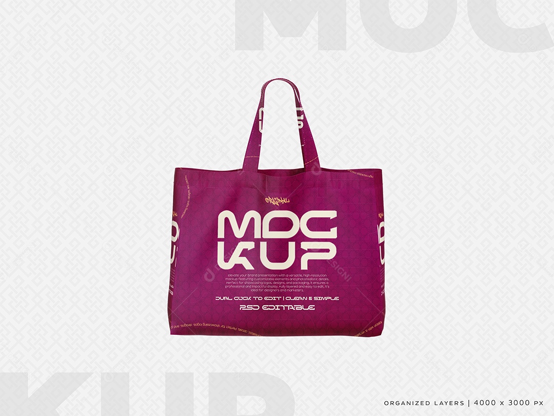 Sacola Mockup PSD Editável