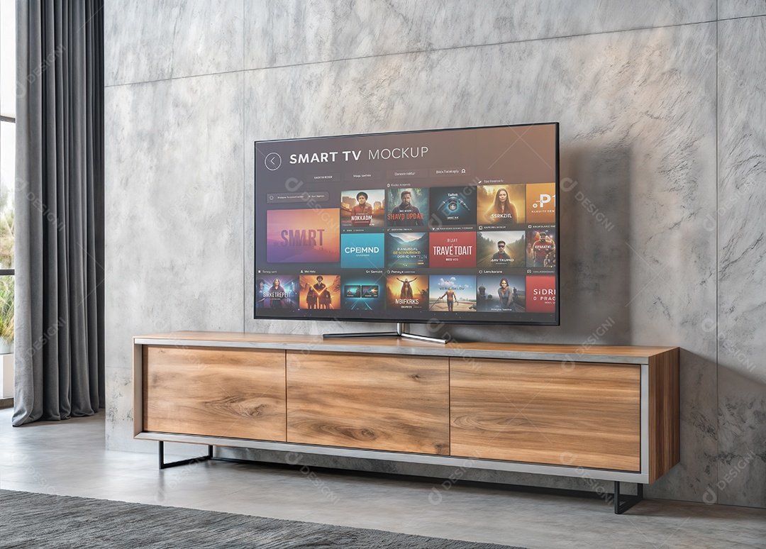 Mockup Televisão Smart PSD Editável