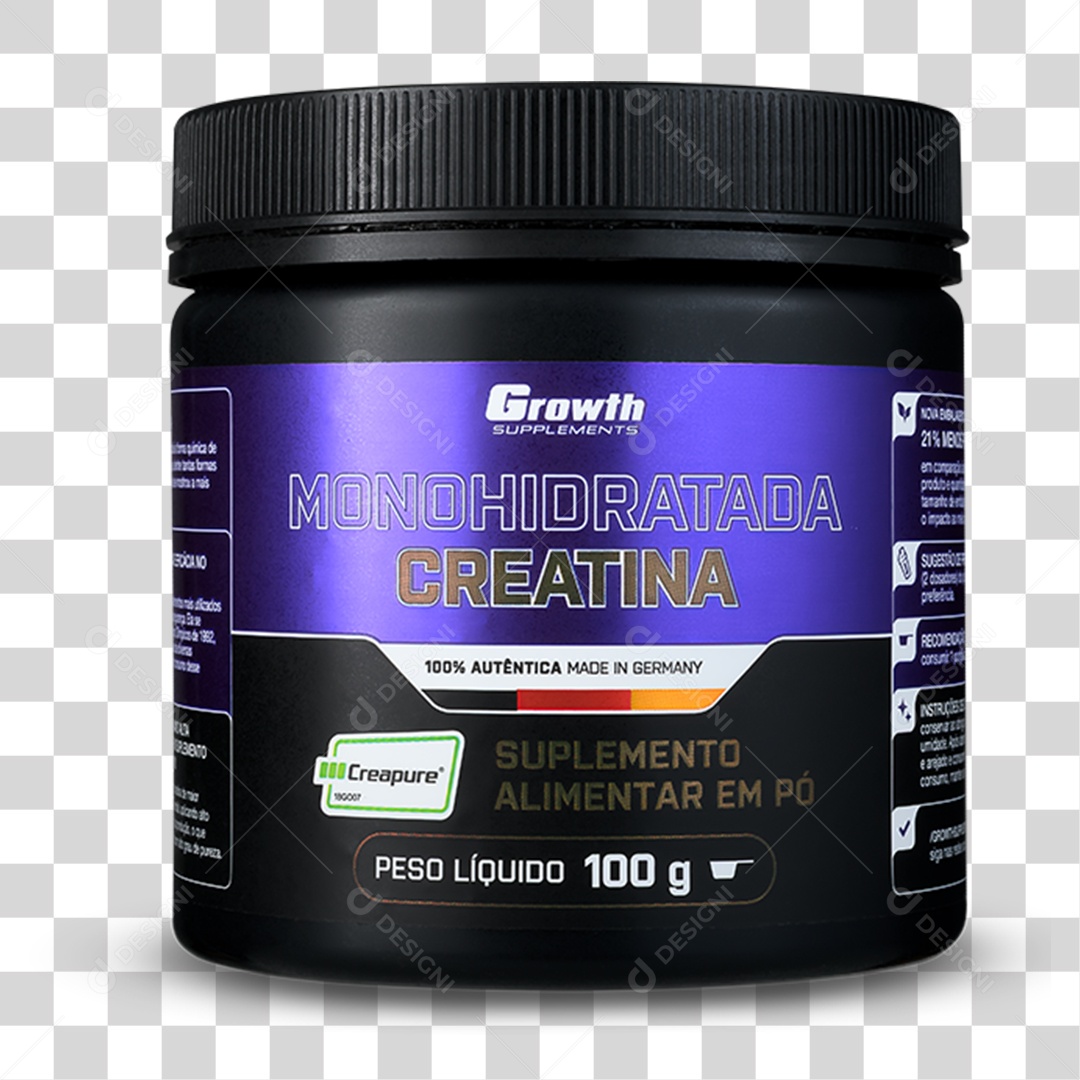 Pote de Creatina PNG Transparente